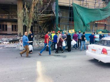 صور- ما بعد الحادث.. أصدقاء يخففون آلام مرضى معهد الأورام 